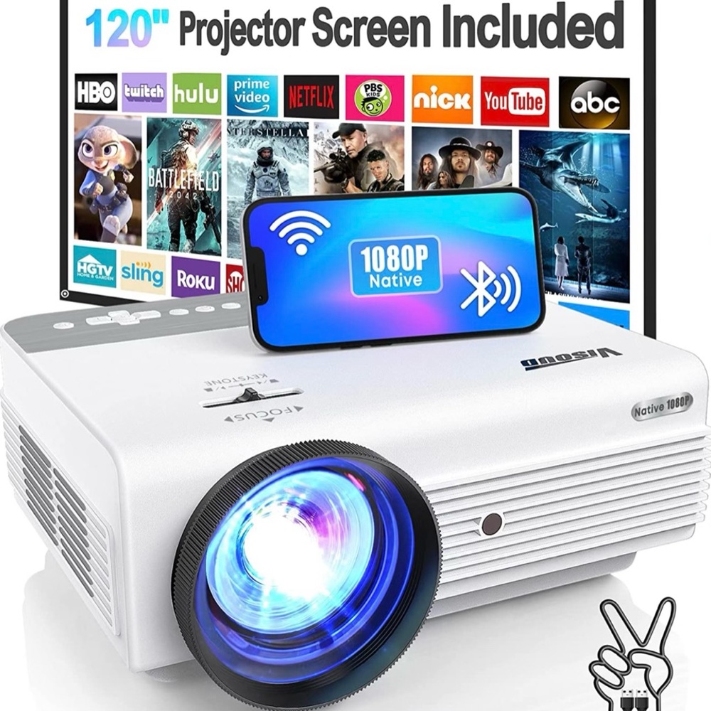 Wi-Fi Bluetooth Projector